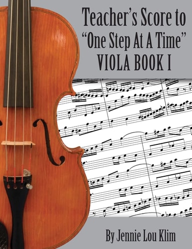 One Step At A Time The Teacher's Score, Viola I