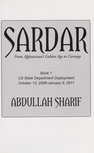 Sardar From Afghanistan's Golden Age to Carnage