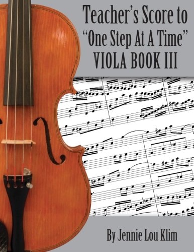 One Step At A Time The Teacher's Score, Viola III