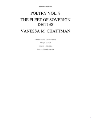 Poetry: The Fleet of Sovereign Deities (Volume 8)