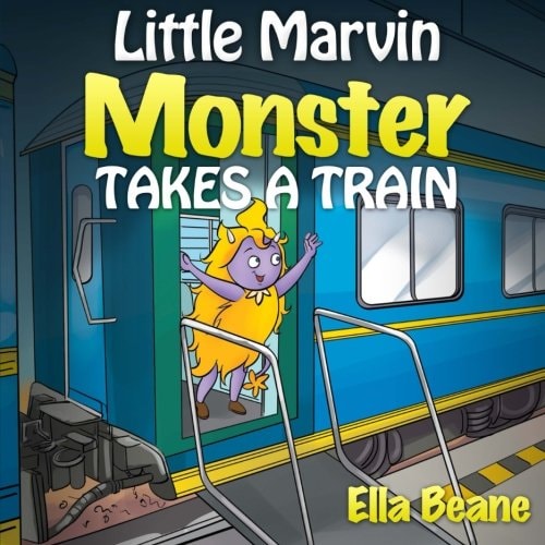 Little Marvin Monster - Takes a Train Rhyming Children's Books for Beginners