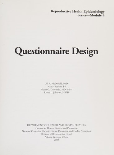 Questionnaire Design