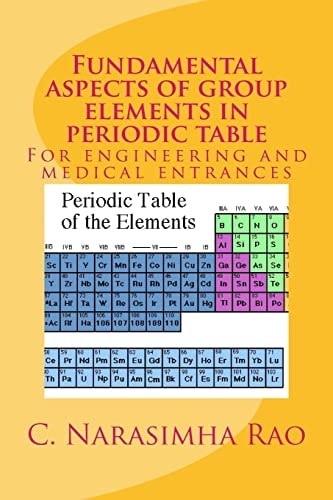 Fundamental Aspects of Group Elements in Periodic Table For Engineering and Medical Entrances