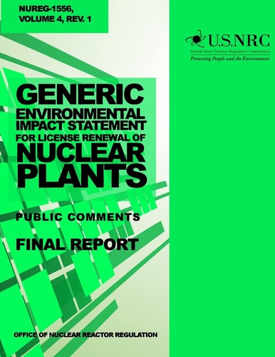 Generic Environmental Impact Statement for License Renewal of Nuclear Plants Public Comments