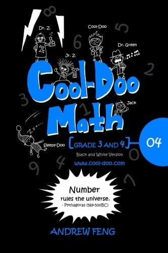 Cool-Doo Math Grade 3&4 - Vol. 4 Black and White Version