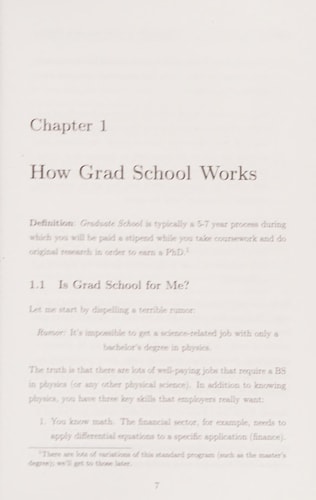Getting In to Grad School for Physics (or Another Physical Science)