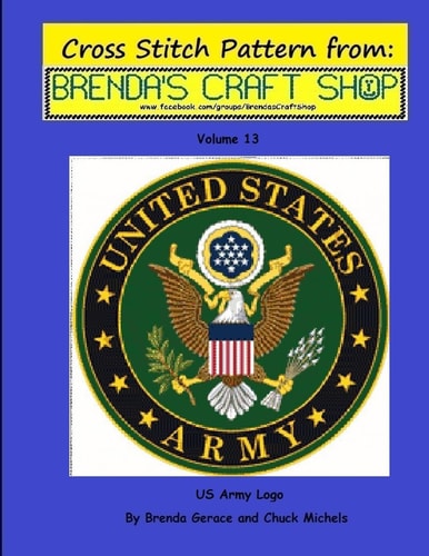 US Army Logo - Cross Stitch Pattern From Brenda's Craft Shop - Volume 13