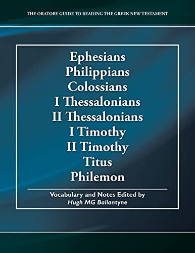 Ephesians Philippians Colossians I Thessalonians II Thessalonians I Timothy II Timothy Titus Philemon