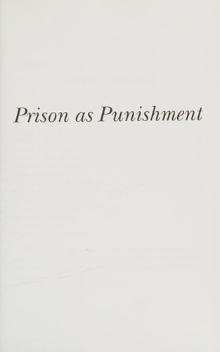 Prison as Punishment