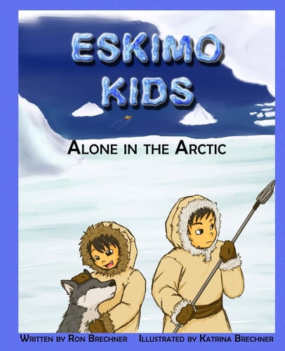 Eskimo Kids Alone in the Arctic