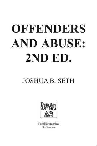 Offenders and Abuse 2nd Ed.