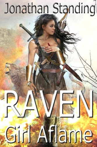 Raven Girl Aflame