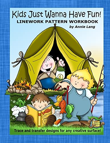 Kids Just Wanna Have Fun Linework Pattern Workbook