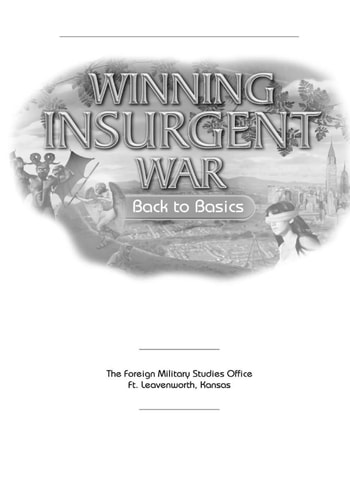 Winning Insurgent War Back to Basics