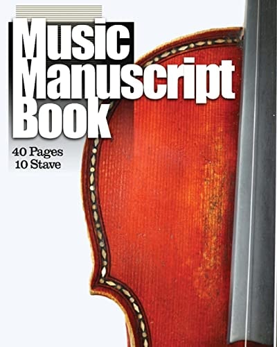Music Manuscript Book 10 Stave 40 Pages