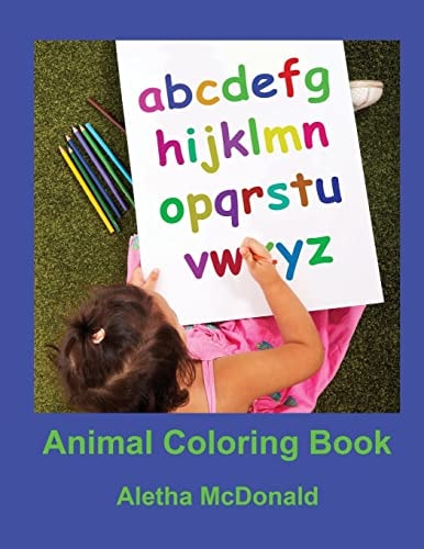 Animal Coloring Book One Animal For Each Letter Of The Alphabet