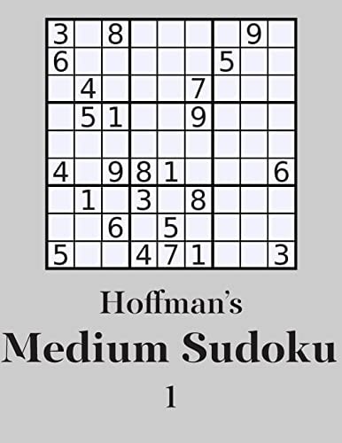 Hoffman's Medium Sudoku 1 250 Fun Puzzles