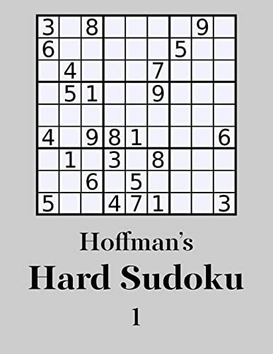Hoffman's Hard Sudoku 1 250 Challenging Puzzles