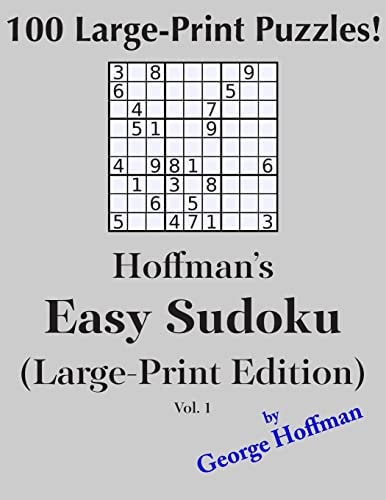 Hoffman's Easy Sudoku (Large Print Edition) 100 Puzzles