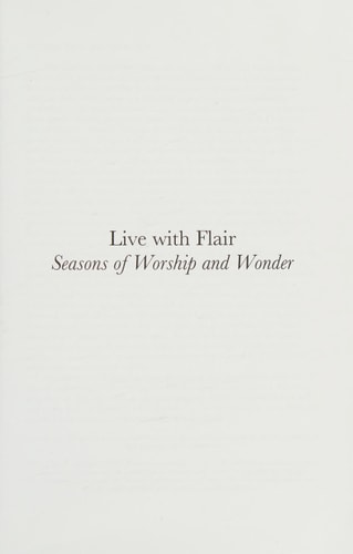 Live with Flair Seasons of Worship and Wonder