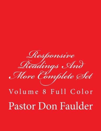 Responsive Readings And More Complete Set Volume 8 Full Color