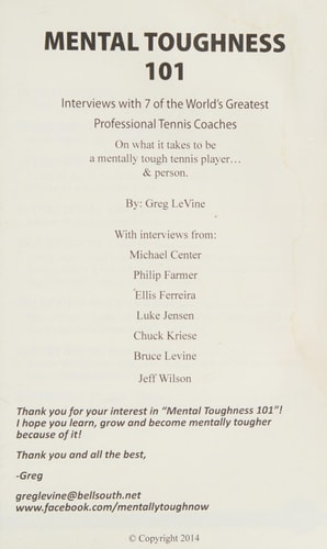 Mental Toughness 101 The Tennis Player's Guide To Being Mentally Tough