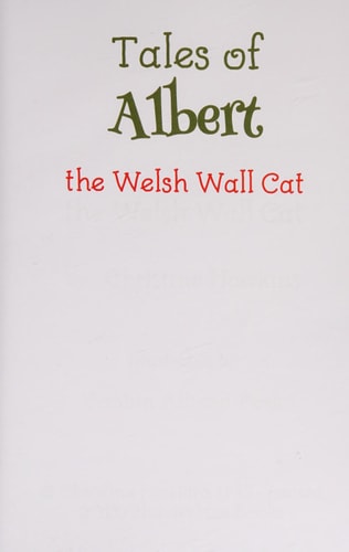 Tales of Albert The Welsh Wall Cat