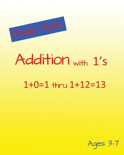 Basic Math Addition With 1's