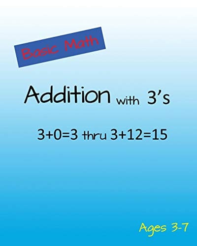 Basic Math Addition With 3's