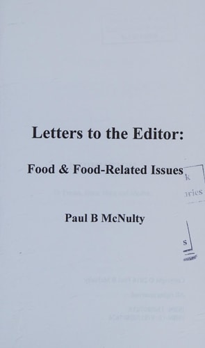 Letters to the Editor Food and Food-Related Issues