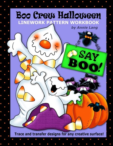 Boo Crew Halloween Linework Pattern Workbook