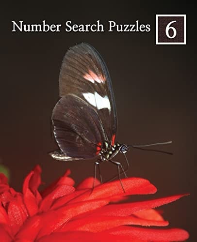 Number Search Puzzles 6 100 Elegant Puzzles in Large Print