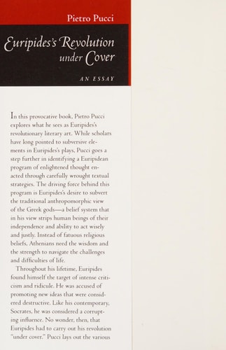 Euripides’ Revolution Under Cover An Essay