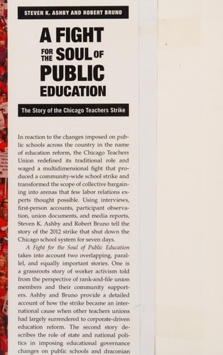 A Fight for the Soul of Public Education The Story of the Chicago Teachers Strike