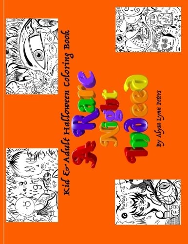 A Rare Night Indeed A Spooky, Spirited, Fright Night Halloween Coloring Book