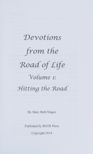 Devotions from the Road of Life Hitting the Road