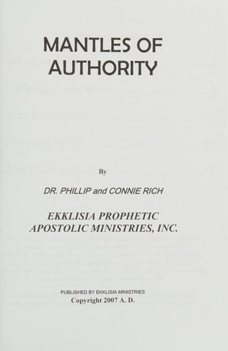 Mantles Of Authority