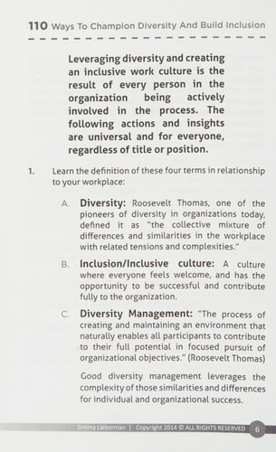 110 Ways to Champion Diversity and Build Inclusion