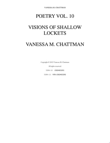 Poetry Visons of Shallow Lockets