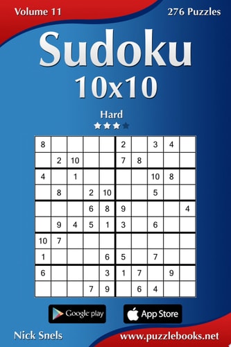 Sudoku 10x10 - Hard - Volume 11 - 276 Puzzles