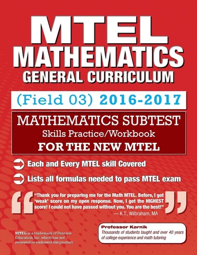 MTEL Mathematics Skills Practice, General Curriculum (03) Subtest