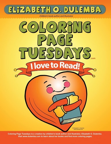 Coloring Page Tuesdays I Love To Read