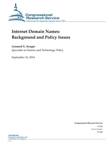 Internet Domain Names Background and Policy Issues