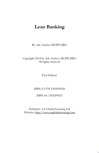Lean Banking