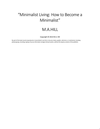 Minimalist Living How to Become a Minimalist