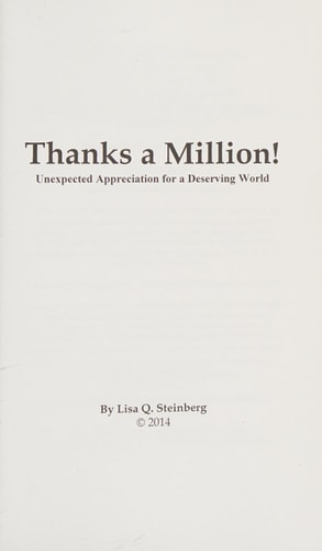 Thanks a Million! Unexpected Appreciation for a Deserving World