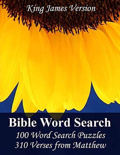 King James Bible Word Search (Matthew) 100 Word Search Puzzles with 310 Verses from Matthew in Jumbo Print