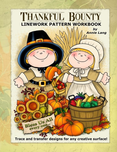 Thankful Bounty Linework Pattern Workbook