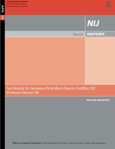 Test Results for Hardware Write Block Device FastBlock IDE (Firmware Version 16)