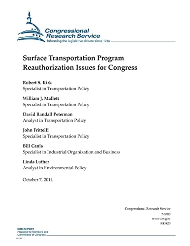 Surface Transportation Program Reauthorization Issues for Congress